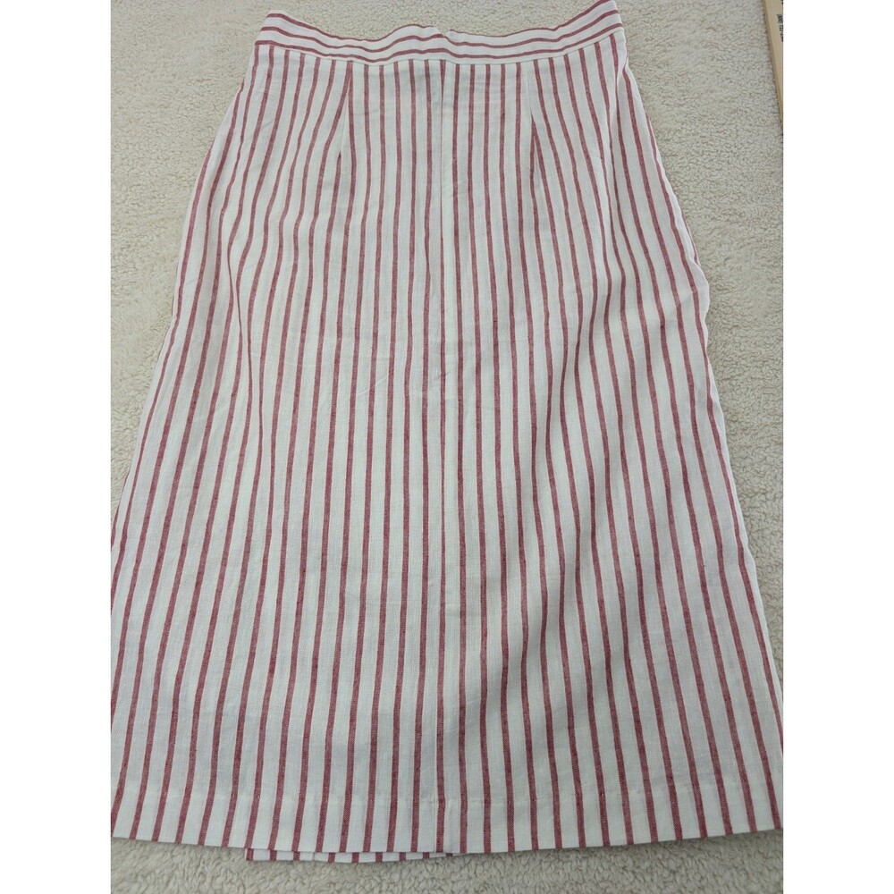 Forever 21 Contemporary Large Crop Top Skirt Set Linen Blend Festival Fun - Picture 9 of 15